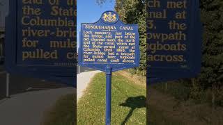 History In A Minute - Susquehanna Canal - Wrightsville Pennsylvania #history #pahistory #hometown