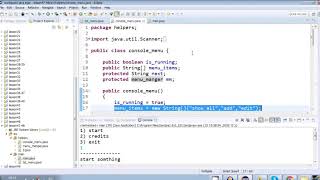 how to make a java console menu ultimate tut