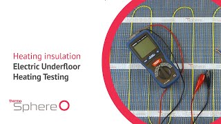 Electric underfloor heating high voltage insulation test