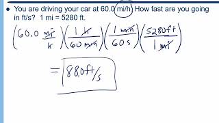 Unit Conversions and Scientific Notation