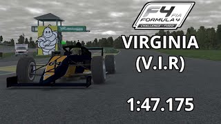 iRacing Onboard | FIA F4 - Fixed | 24S2 Week 5 - VIR | 1:47.175