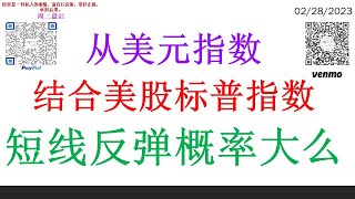 从美元指数结合美股标普指数 短线反弹概率大么