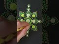 beautiful dotmandala green ドットマンダラ