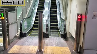 京王線 西調布駅 北口エスカレーター 上り 日立　Keio-line nishi cho-hu station Escalator Hitachi