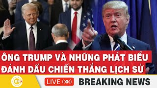 TỔNG HỢP: Ông Trump và các buổi diễn thuyết đánh dấu chiến thắng lịch sử | THUYẾT MINH | BNC Now