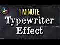 How to Add a Typewriter Effect in DaVinci Resolve 18