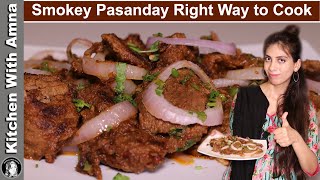 Smokey Pasanday Recipe | How to make Pasanday | Kitchen With Amna