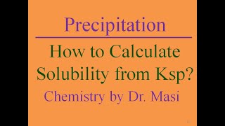 Finding the Molar Solubility from Ksp? PbI2 CdCO3 Sr3(PO4)2