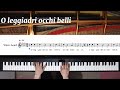 【ピアノ伴奏】O leggiadri occhi belli /As-dur《楽譜付き》