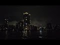 【4k】kachidoki night walk in the rain tokyo japan