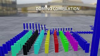 More Domino Physics Simulations