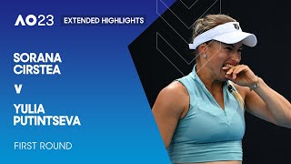 Sorana Cirstea v Yulia Putintseva Extended Highlights | Australian Open 2023 First Round