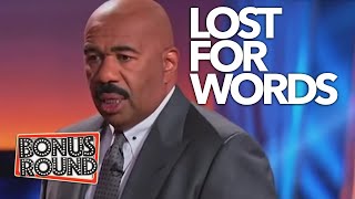 STEVE HARVEY CANT BELIEVE WHAT HE JUST HEARD! Family Feud USA