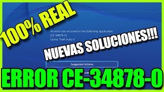 😱ERROR CE-34878-0 PS4 NUEVAS SOLUCIONES 2019 [100% FUNCIONA]😱