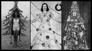 When People Became the Decor: Vintage Photos of People Wearing Christmas Tree Costumes