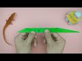 摺紙蜥蜴 origami lizard how to make a paper lizard