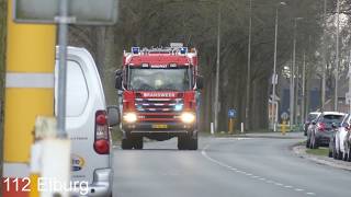 Brandweer Elburg en Nunspeet met spoed onderweg naar een woningbrand in Doornspijk