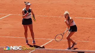 French Open: Krejcikova-Siniakova vs. Mattek-Sands-Swiatek | Doubles Final Highlights | NBC Sports