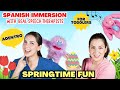 Learn Core Language in Spanish | Springtime, Colors, and Bunny Song | Spanish Immersion for Toddlers