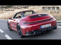 Exhaust Sound New 2025 Porsche 911 Carrera 4 GTS Cabriolet in Carmine Red