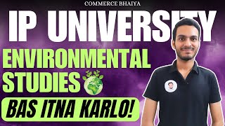 ENVIRONMENTAL STUDIES IMPORTANT TOPICS 2024 | Commerce Bhaiya