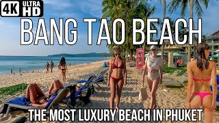 4K/50 FPS  BANGTAO BEACH WALK. THE MOST LUXURY BEACH IN PHUKET 🌴 PHUKET THAILAND 2023🌴 [sub]