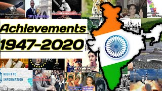 achievements of India 1947-2020|independencedayvideo2020|achievements by India since independence|