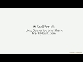 Shell Sort in Python animated short video with Flow Chart and added blog