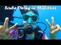 Scuba Diving in Maldives | Day 2 | First Dive Experience | Medhufushi Island Resort