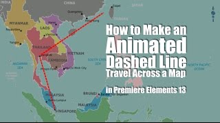 How to Animate a Traveling Dotted Line | Adobe Premiere Elements Training #17 | VIDEOLANE.COM