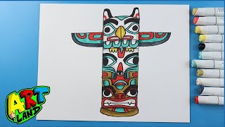 How to Draw a Totem Pole