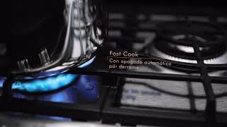 io mabe | Cocción | Fast Cook con apagado automático antiderrames