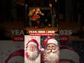 how santa’s claus look evolved from year 1800 2025