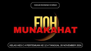 MK Fiqh Munakahat HES C 2024-2025 Pertemuan 12