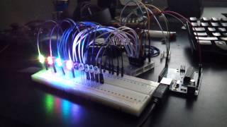 RGB binary clock v2