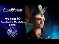 Australia Decides 2020 🇦🇺 - My top 10