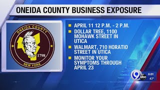 Oneida County reports a possible COVID-19 exposure at 2 Utica businesses