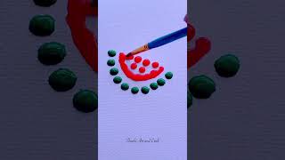 Watermelon painting with water drop 🍉💦💧#youtubeshorts #shorts #satisfying