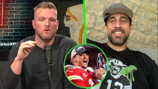 Aaron Rodgers Tells Pat McAfee Why Patrick Mahomes Is So Great.
