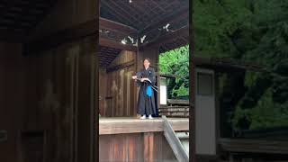 靖国神社奉納演武より。 天心流兵法 卍抜（Tenshinryu Hyoho Manji - Nuki）#martialarts #samurai #bushi #tenshinryu