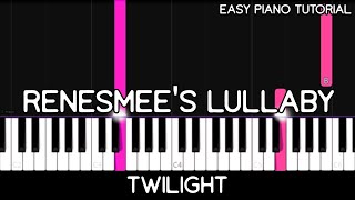 Twilight - Renesmee's Lullaby (Easy Piano Tutorial)