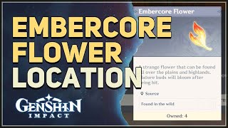 Embercore Flower Location Genshin Impact