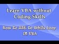How to use do while loop in VBA