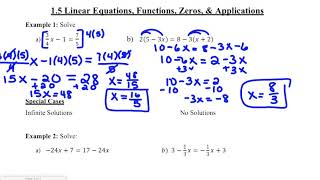 MAT 121 1.5 Notes