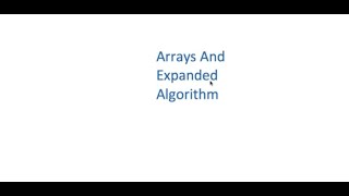 06-01: Arrays and Using an Expanded Algorithm | 4th Grade | SS Multimedia