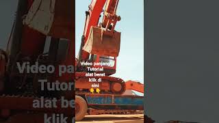 Teknik menaikan alat berat excavator doosan ke atas truk selfloader