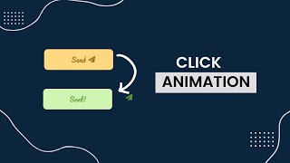 How to create button animation in HTML,CSS & JAVASCRIPT. | send button animation
