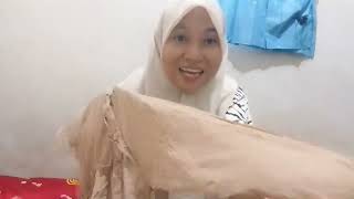 UNBOXING MIDI DRESS / TUNIK BAHAN KATUN RAYON dari shopee #unboxing #shopee #dress