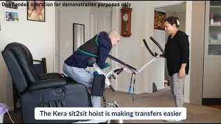 Kera sit2sit - How easy is it to use? Making wheelchair transfers easier than sling hoist