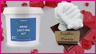 Hand Casting Kit Couples, Keepsake Hand Mold kit Couples for Anniversary Gift Video Tutorials_Godora